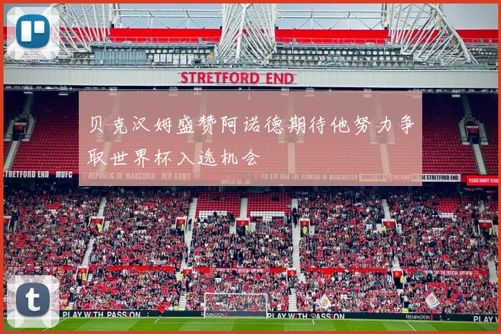 贝克汉姆盛赞阿诺德期待他努力争取世界杯入选机会
